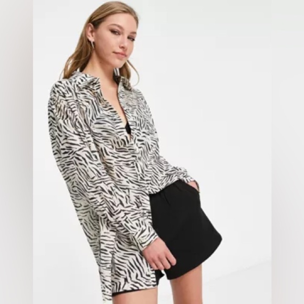 R&B Zebra print Blouses